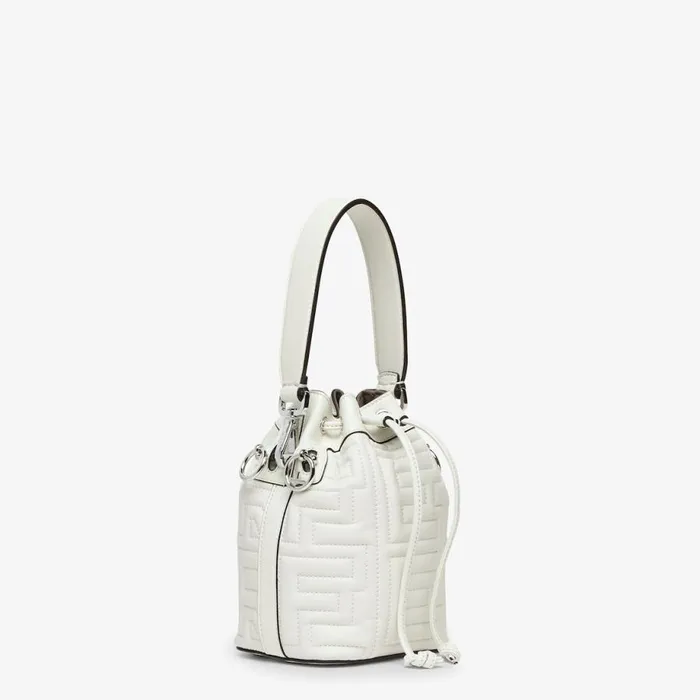 Woman White Quilted Nappa Leather Fendi By Marc Jacobs MiniBag White Fendi Mini Bags