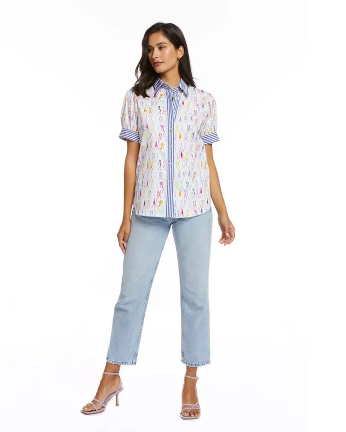 Women ANGIE SHIRT White Robert Graham Tops