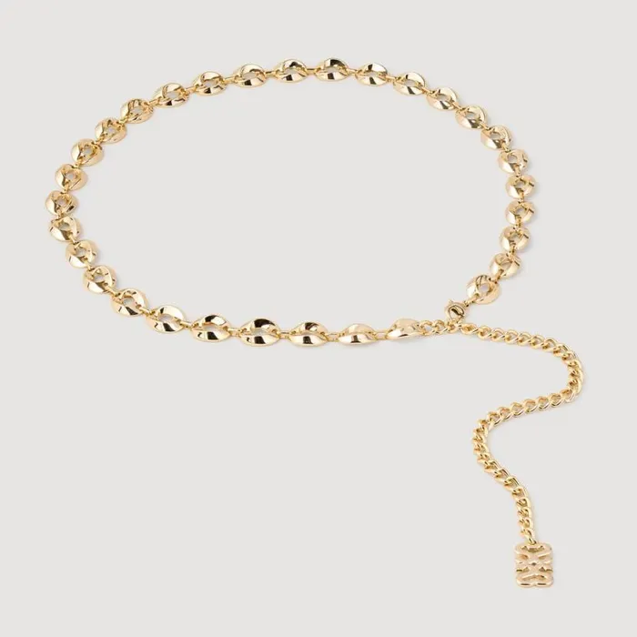 Women Belts SANDRO Chain Belt Gold