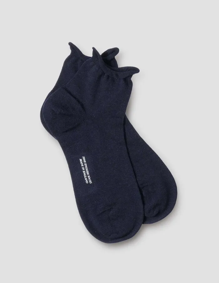 Women Bobby Sock Navy Margaret Howell Socks