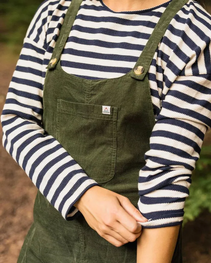Women Bottoms Passenger Meadows Organic Cotton Cord Dungarees Fir Tree Fir Tree