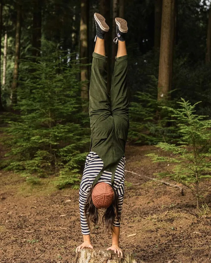Women Bottoms Passenger Meadows Organic Cotton Cord Dungarees Fir Tree Fir Tree