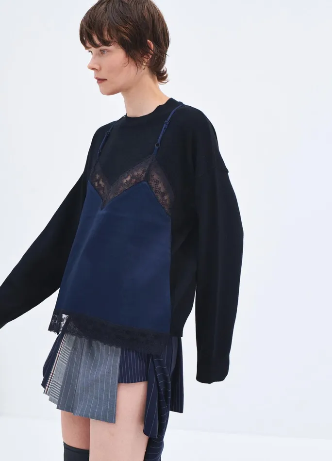 Women Cami Detail Sweater MONSE Knitwear