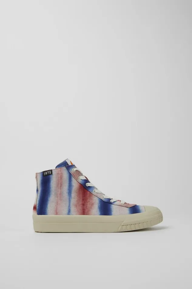 Women Camper Ankle Boots Camper X EFI Multicolored Organic Cotton Sneakers Women Camper Ankle Boots Camper X EFI Multicolored Organic Cotton Sneakers