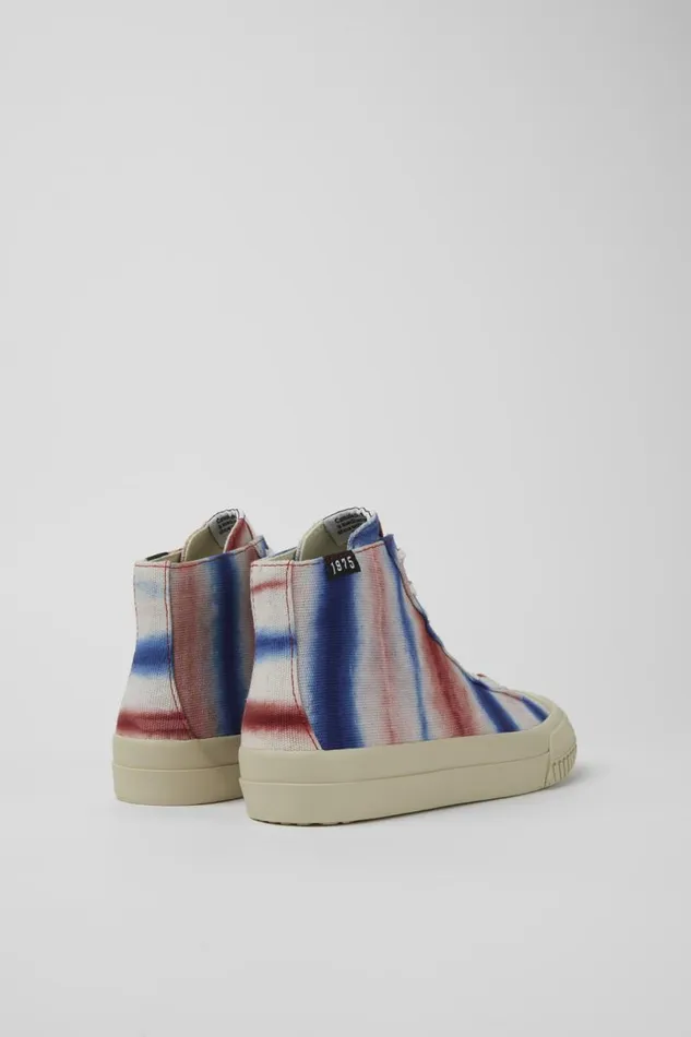Women Camper Ankle Boots Camper X EFI Multicolored Organic Cotton Sneakers Women Camper Ankle Boots Camper X EFI Multicolored Organic Cotton Sneakers