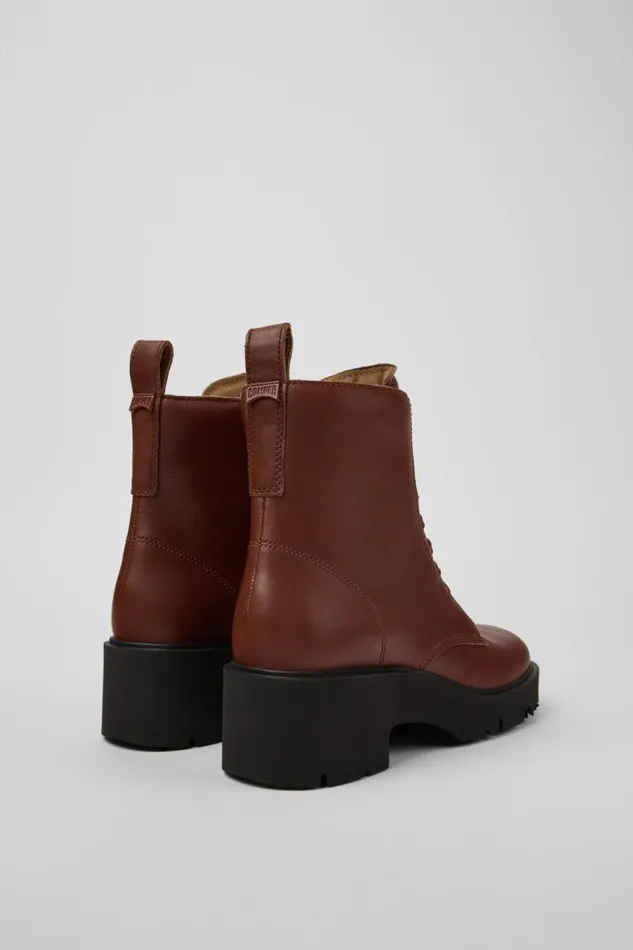 Women Camper Ankle Boots Milah Red Laceup Boots Women Camper Ankle Boots Milah Red Laceup Boots