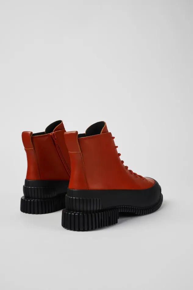 Women Camper Ankle Boots Pix Brown And Black Leather Laceup Boots Women Camper Ankle Boots Pix Brown And Black Leather Laceup Boots