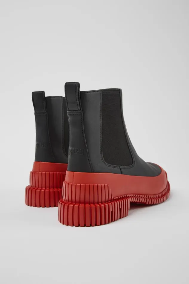 Women Camper Ankle Boots Pix Red And Black Leather Chelsea Boot Women Camper Ankle Boots Pix Red And Black Leather Chelsea Boot