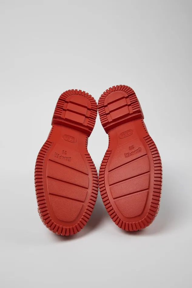 Women Camper Ankle Boots Pix Red And Black Leather Chelsea Boot Women Camper Ankle Boots Pix Red And Black Leather Chelsea Boot