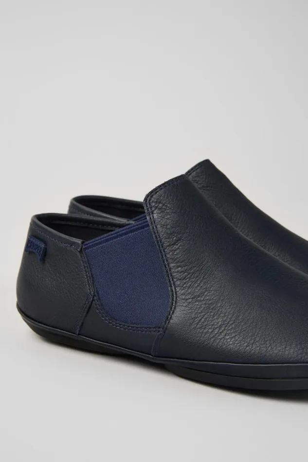 Women Camper Ankle Boots Right Blue Leather Shoes
