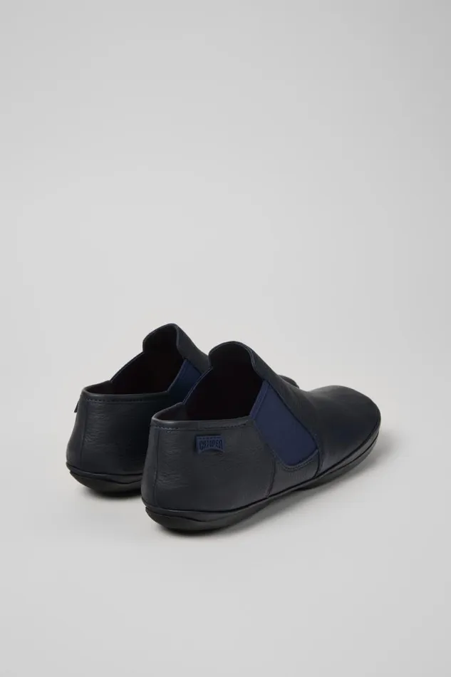 Women Camper Ankle Boots Right Blue Leather Shoes Women Camper Ankle Boots Right Blue Leather Shoes