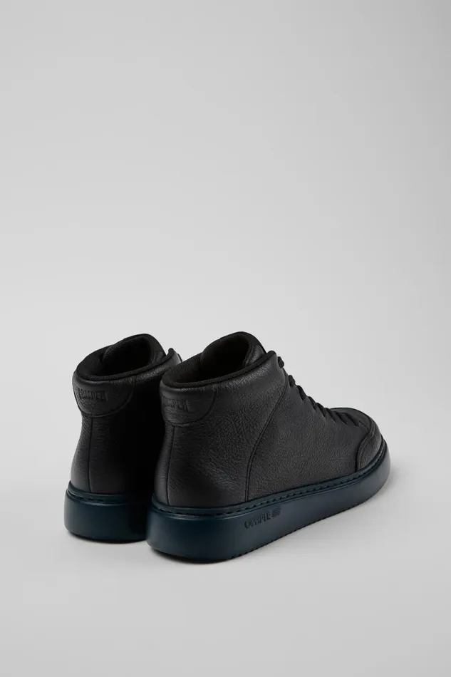 Women Camper Ankle Boots Runner K21 Black Leather Sneakers Women Camper Ankle Boots Runner K21 Black Leather Sneakers