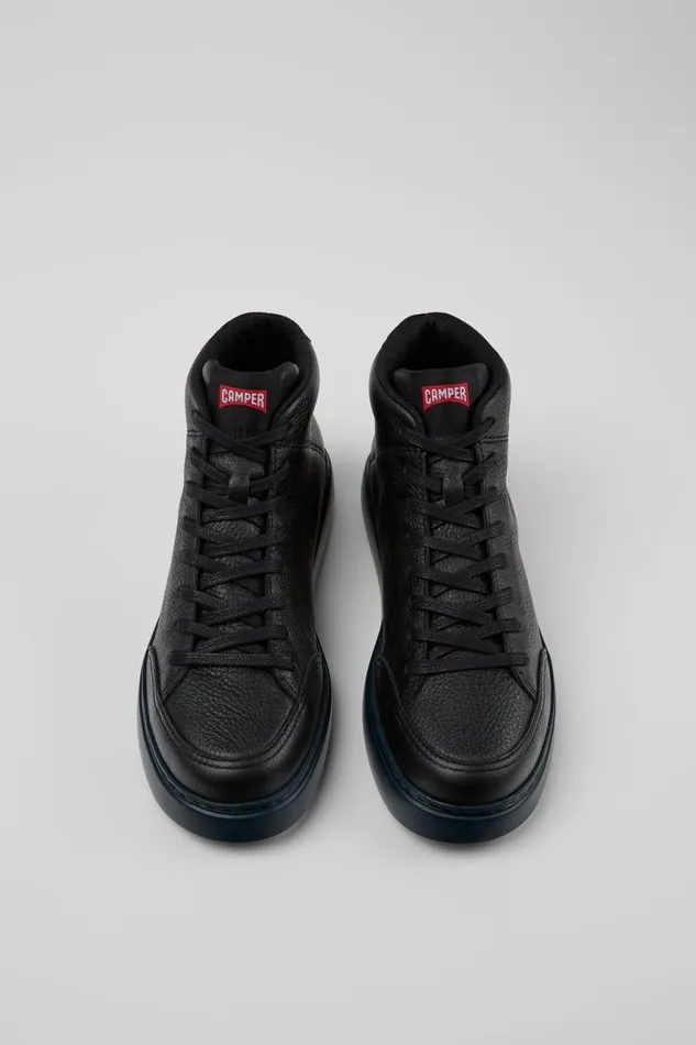 Women Camper Ankle Boots Runner K21 Black Leather Sneakers Women Camper Ankle Boots Runner K21 Black Leather Sneakers