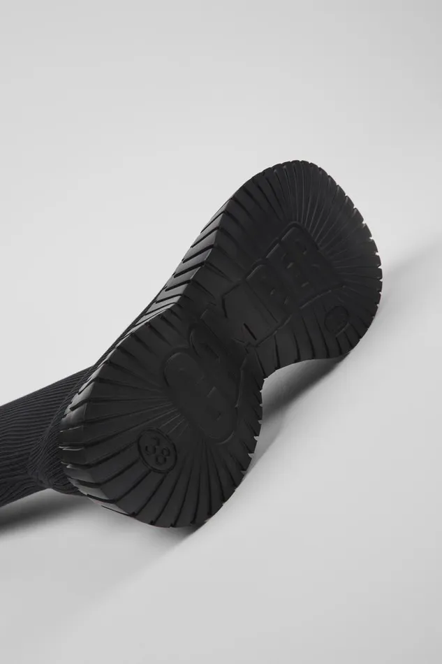 Women Camper Boots BCN TENCEL Black Textile Boots Women Camper Boots BCN TENCEL Black Textile Boots