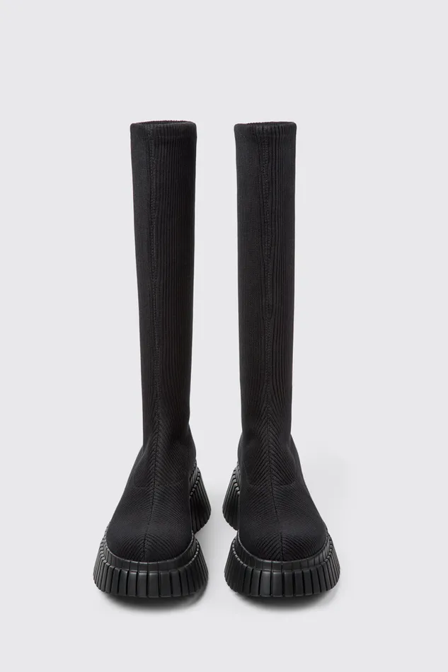 Women Camper Boots BCN TENCEL Black Textile Boots Women Camper Boots BCN TENCEL Black Textile Boots