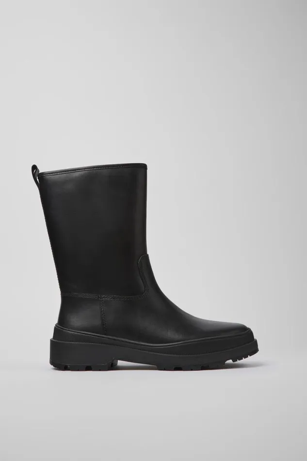 Women Camper Boots Brutus Trek MICHELIN Black Leather Boots Women Camper Boots Brutus Trek MICHELIN Black Leather Boots