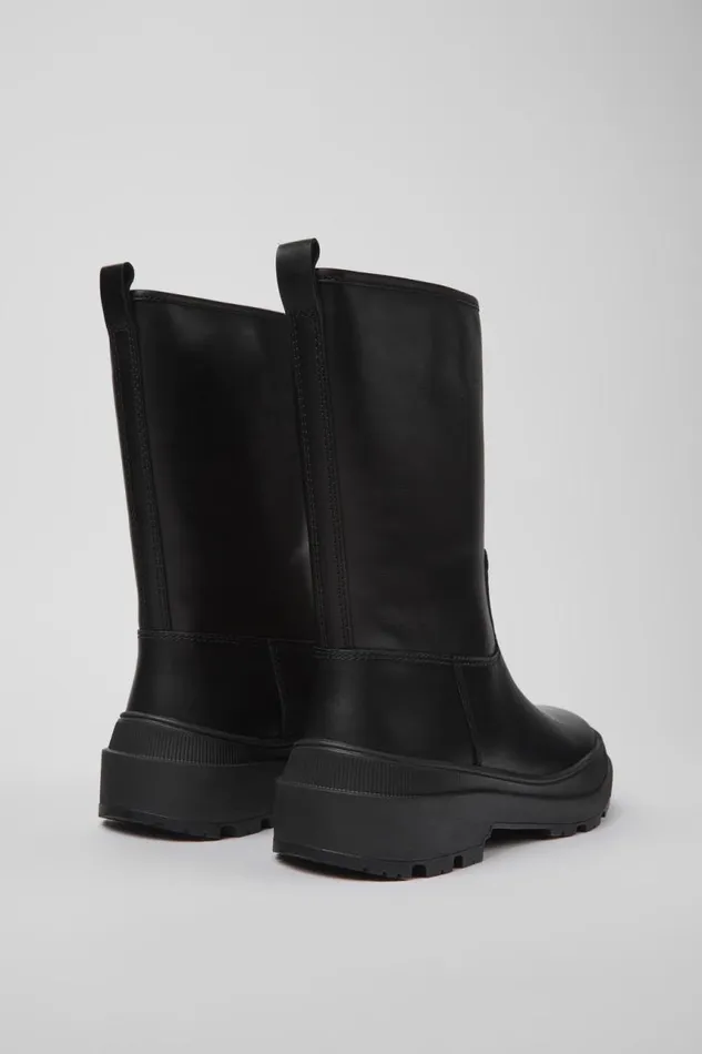Women Camper Boots Brutus Trek MICHELIN Black Leather Boots Women Camper Boots Brutus Trek MICHELIN Black Leather Boots