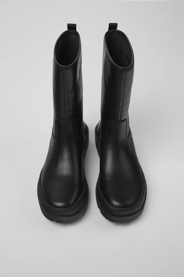 Women Camper Boots Brutus Trek MICHELIN Black Leather Boots Women Camper Boots Brutus Trek MICHELIN Black Leather Boots