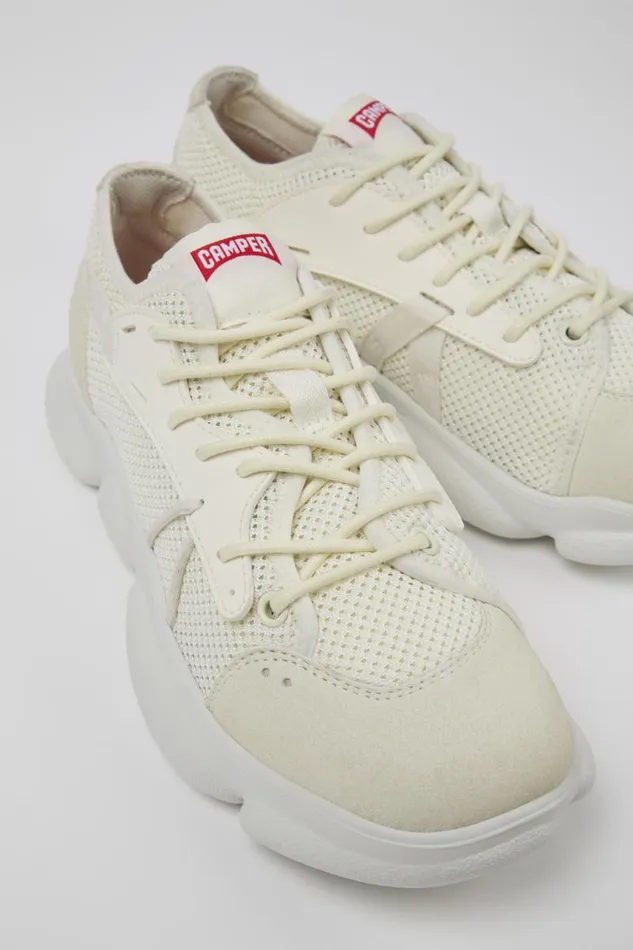 Women Camper Non Leather Shoes Karst Sorona White Textile Sneaker Women Camper Non Leather Shoes Karst Sorona White Textile Sneaker