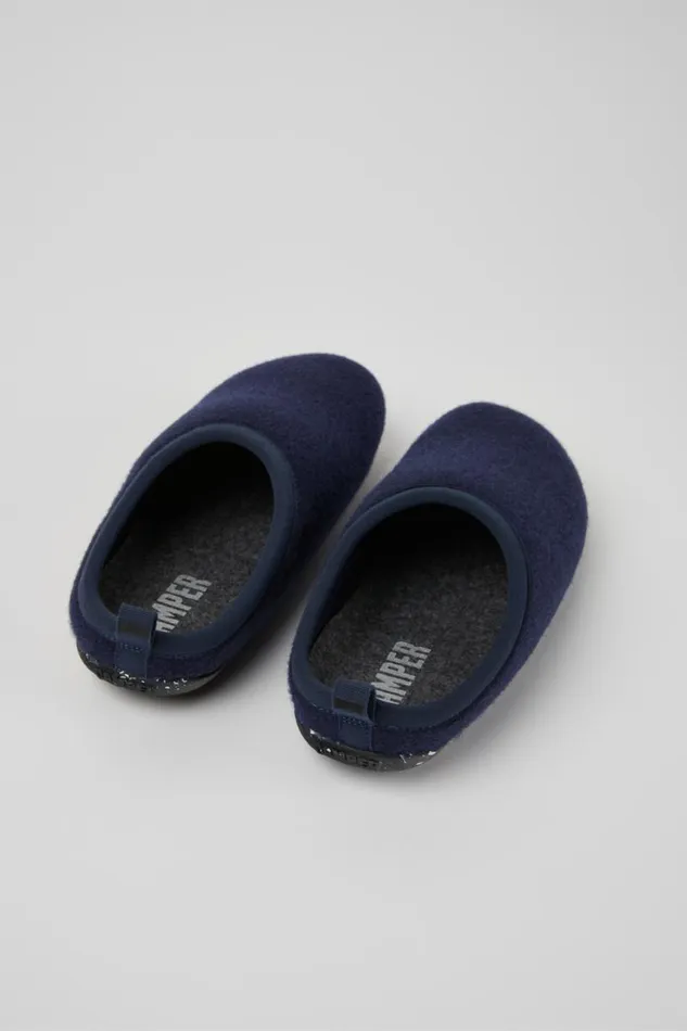 Women Camper Non Leather Shoes Wabi Blue Slippers Women Camper Non Leather Shoes Wabi Blue Slippers