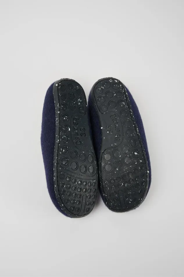 Women Camper Non Leather Shoes Wabi Blue Slippers Women Camper Non Leather Shoes Wabi Blue Slippers