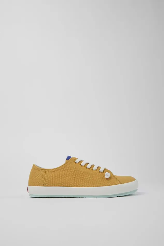 Women Camper Sneakers Peu Rambla Orange Textile Sneaker Women Camper Sneakers Peu Rambla Orange Textile Sneaker
