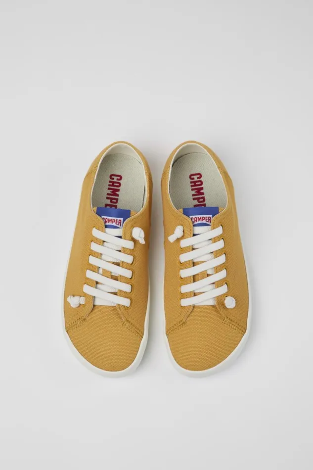 Women Camper Sneakers Peu Rambla Orange Textile Sneaker Women Camper Sneakers Peu Rambla Orange Textile Sneaker
