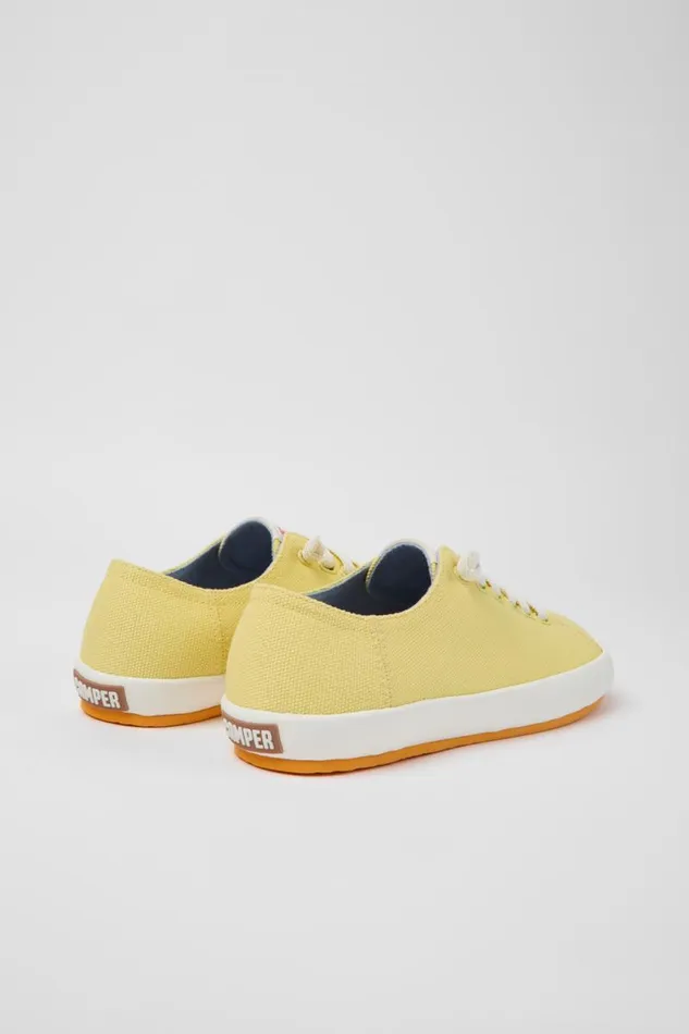Women Camper Sneakers Peu Rambla Yellow Textile Sneakers Women Camper Sneakers Peu Rambla Yellow Textile Sneakers