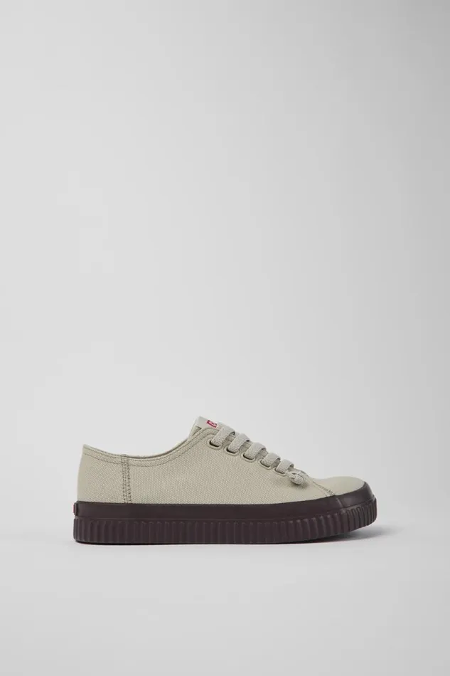 Women Camper Sneakers Peu Roda Gray Recycled Cotton Sneakers Women Camper Sneakers Peu Roda Gray Recycled Cotton Sneakers