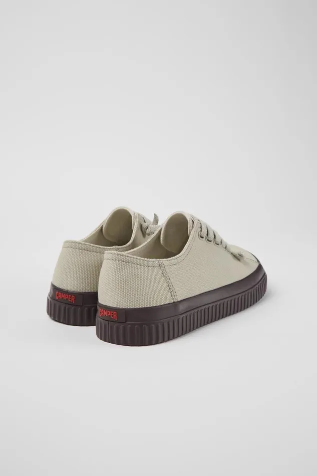 Women Camper Sneakers Peu Roda Gray Recycled Cotton Sneakers Women Camper Sneakers Peu Roda Gray Recycled Cotton Sneakers