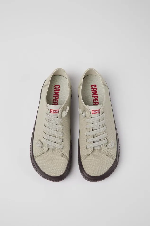 Women Camper Sneakers Peu Roda Gray Recycled Cotton Sneakers Women Camper Sneakers Peu Roda Gray Recycled Cotton Sneakers