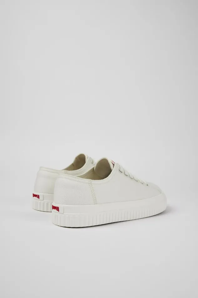 Women Camper Sneakers Peu Roda White Textile Shoes Women Camper Sneakers Peu Roda White Textile Shoes