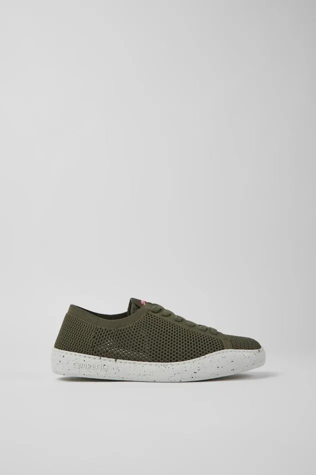 Women Camper Sneakers Peu Touring Green Textile Sneakers Women Camper Sneakers Peu Touring Green Textile Sneakers