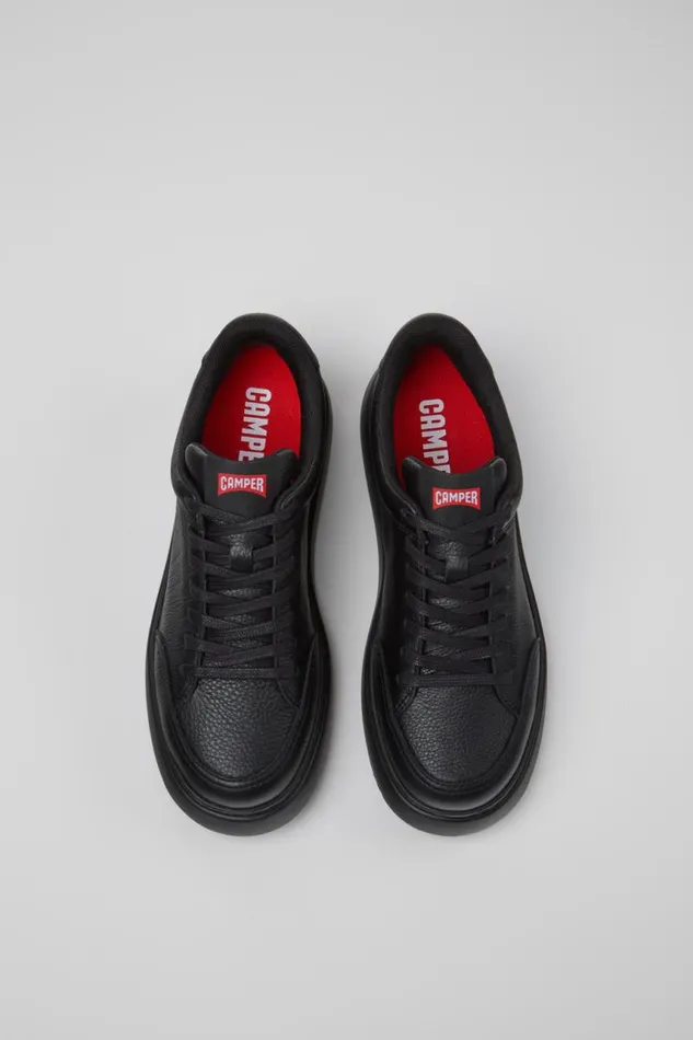 Women Camper Sneakers Runner K21 Black Leather Shoes Women Camper Sneakers Runner K21 Black Leather Shoes