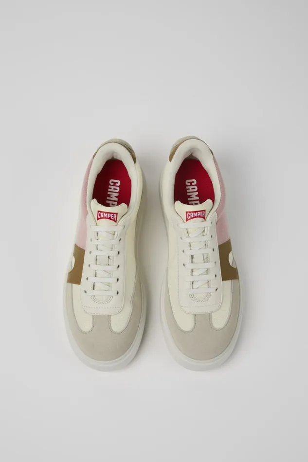 Women Camper Sneakers Runner K21 Multicolored Textile And Nubuck Sneakers Women Camper Sneakers Runner K21 Multicolored Textile And Nubuck Sneakers
