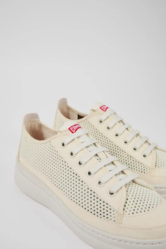 Women Camper Sneakers Runner White Textile Sneaker