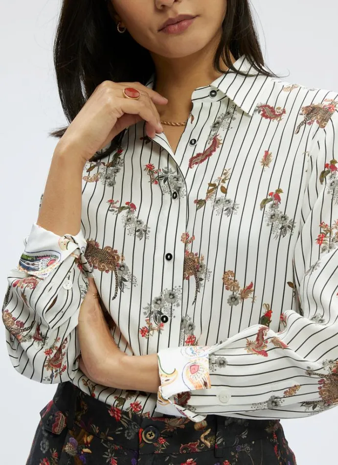 Women CARRIE SHIRT White Robert Graham Tops
