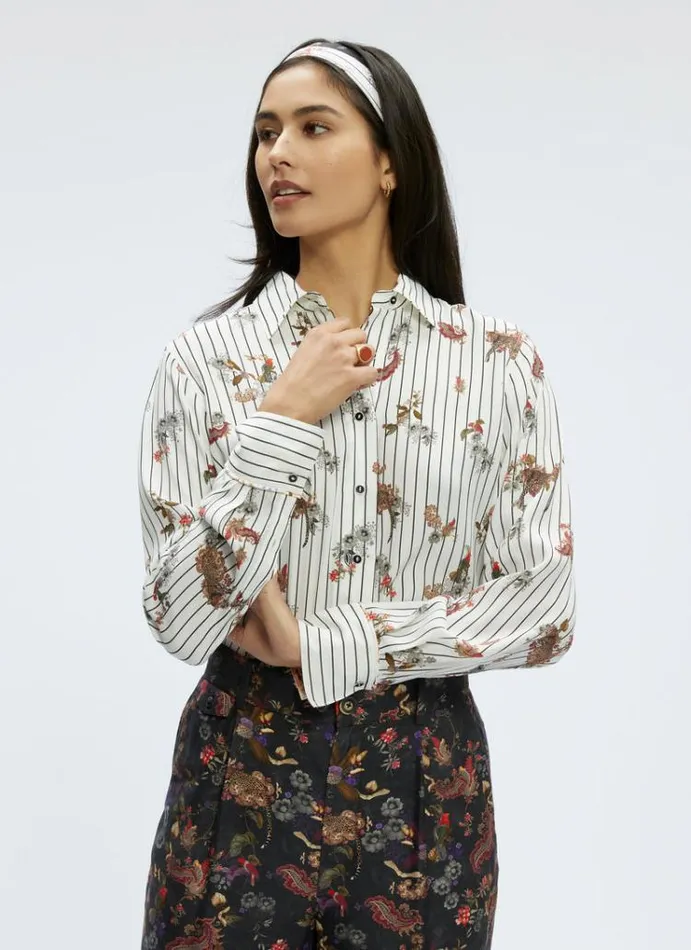 Women CARRIE SHIRT White Robert Graham Tops