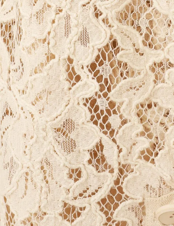Women Clothing Zimmermann Natura Lace Trench Dress Tea