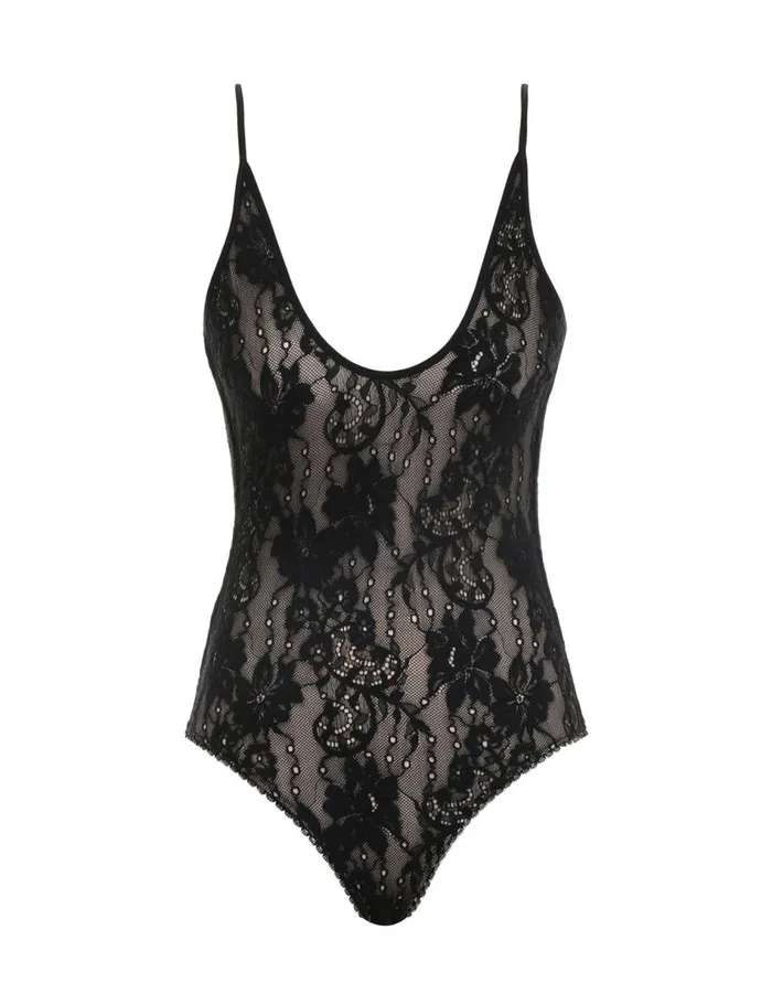 Women Clothing Zimmermann Scoop Neck Bodysuit Black