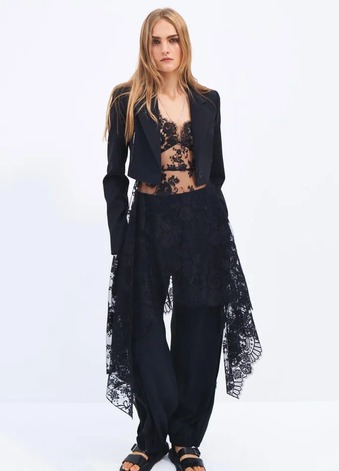 Women Cropped Slashed Jacket MONSE Jackets and Coats