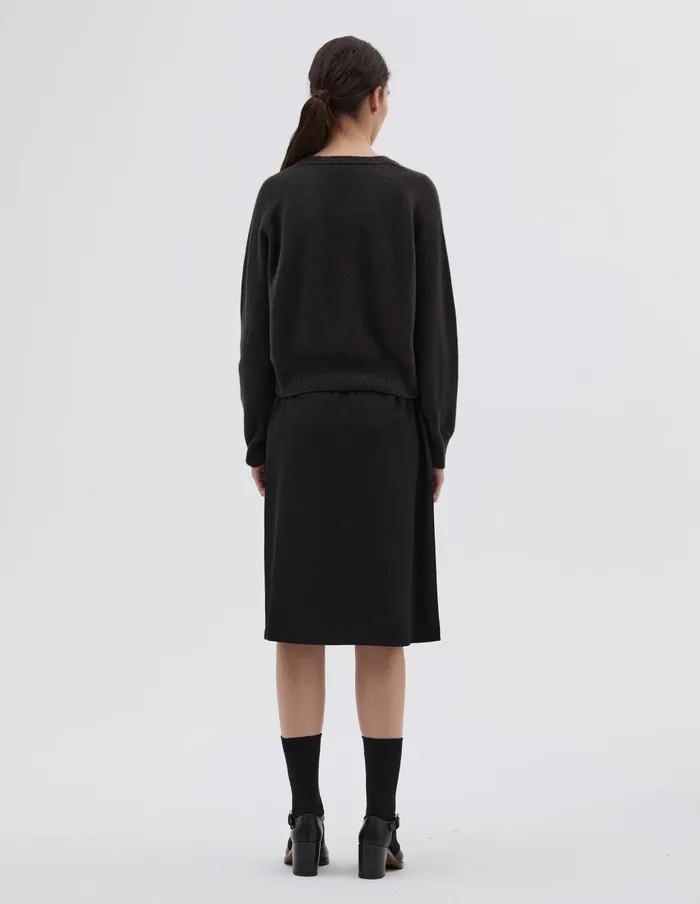 Women Cropped V Neck Assam Margaret Howell Knitwear