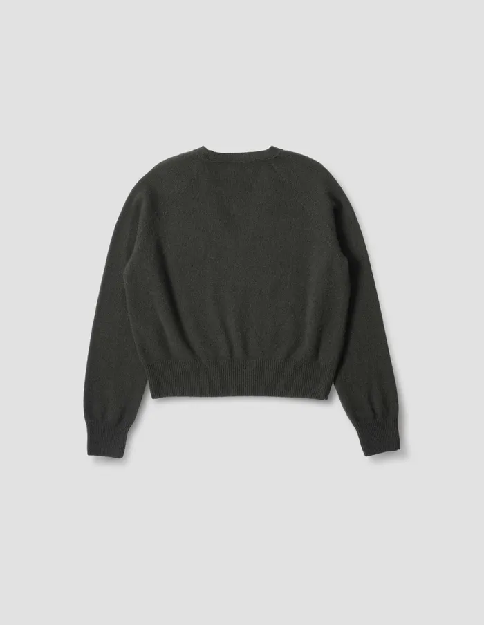 Women Cropped V Neck Assam Margaret Howell Knitwear