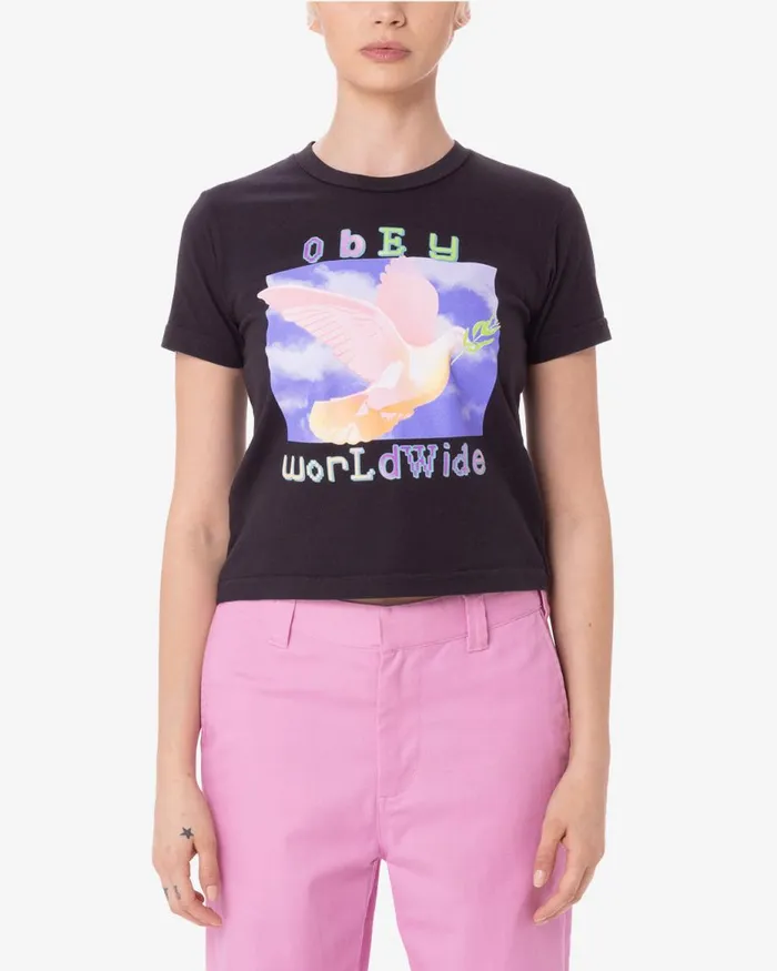 Women DOVE OF PEACE KAYLIN TSHIRT White OBEY Clothing TSHIRTS