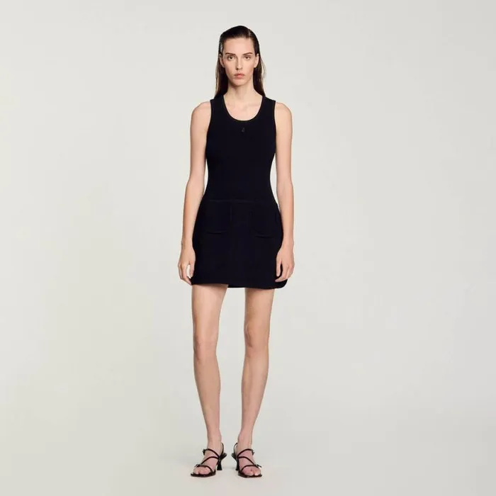 Women Dresses SANDRO Vest Top Dress Black