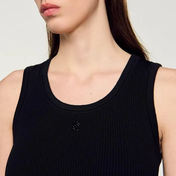 Women Dresses SANDRO Vest Top Dress Black