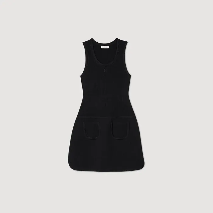 Women Dresses SANDRO Vest Top Dress Black