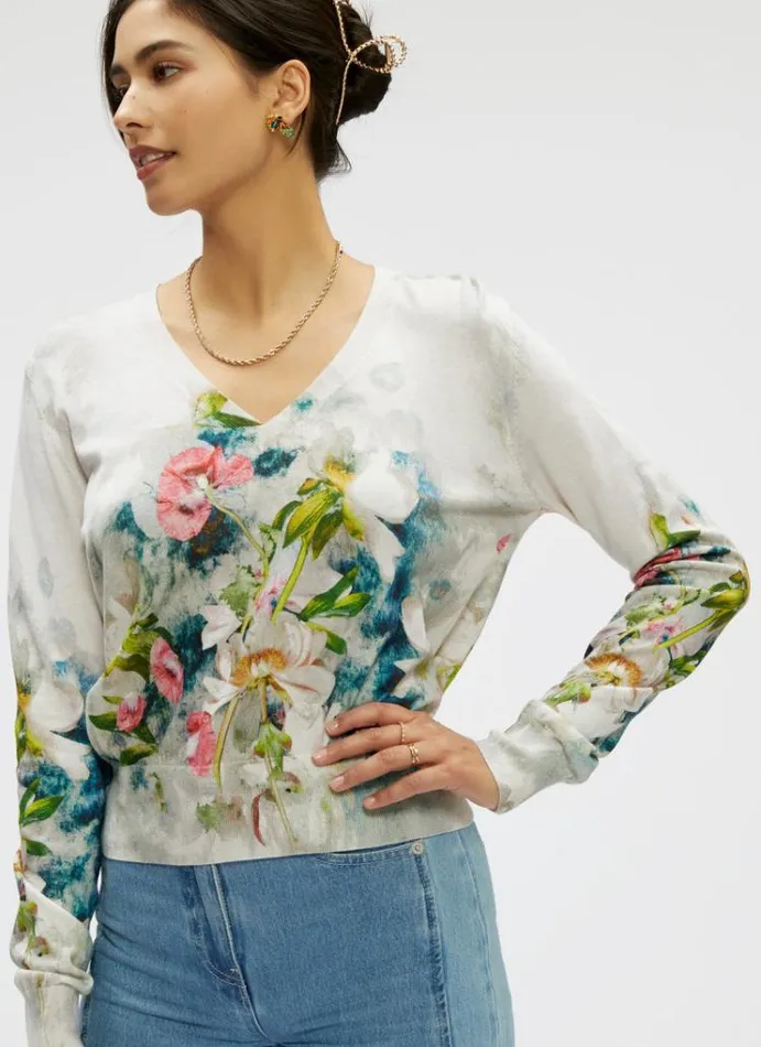Women EVELYN SWEATER Multi Robert Graham Tops