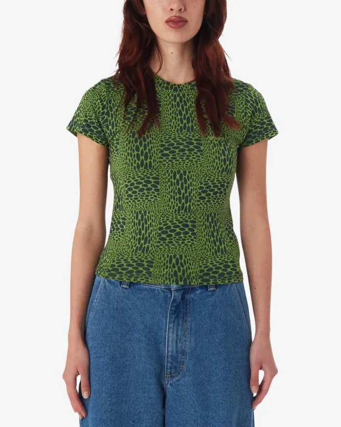 Women JUBATUS TSHIRT Piquant Green Multi OBEY Clothing TOPS