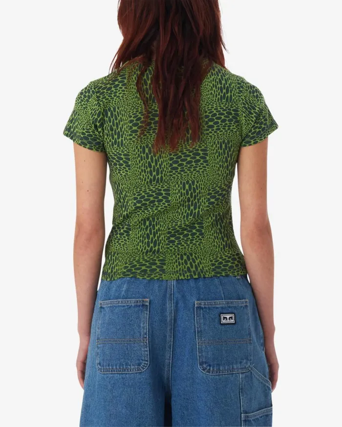 Women JUBATUS TSHIRT Piquant Green Multi OBEY Clothing TOPS
